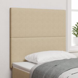 Tăblie Design Simplu Verde Deschis Gri 80 cm din Material Catifea