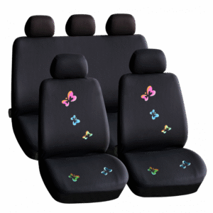 Set huse scaun auto ieftine, Universale 9 piese, model BUTTERFLY