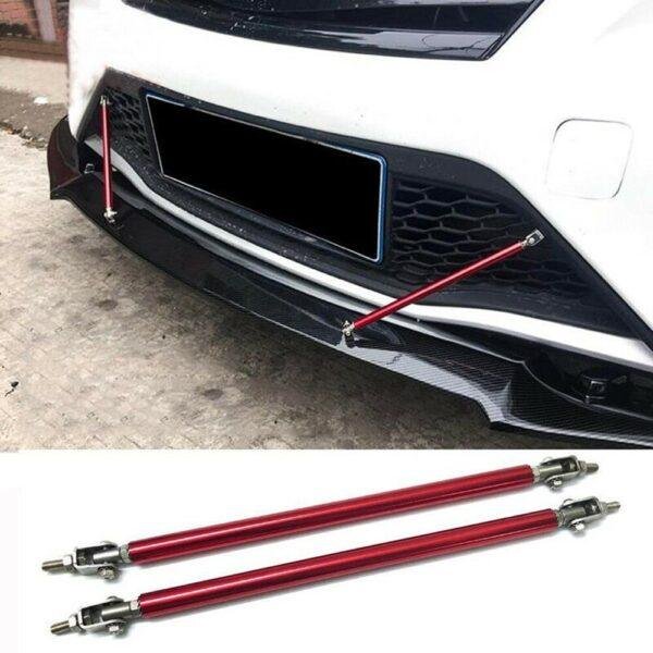 2019 New 1 Pair Universal Adjustable Front Bumper Lip Splitter Strut Tie Bar Support Rod Racing 9r3i e4 1