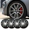 4PCS 56mm spider Car Wheel Center Stickers Cover for AUDI Mazda KIA Renault TOYOTA BMW Ford 1