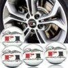 4Pcs 56mm F1 RACING LOGO Car Tire Wheel Center Hub Cap Hubcap Sticker for ALFA ROMEO