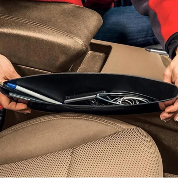 Car Interior Stowing Tidying Seat Seam Console Gap Filler Side Pocket for keys Phone card Storage 1