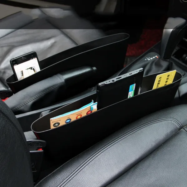 Car Interior Stowing Tidying Seat Seam Console Gap Filler Side Pocket for keys Phone card Storage wr0w v9 1