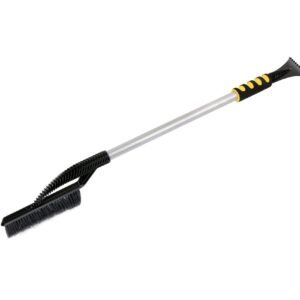 Racleta curatare zapada cu perie, cu maner SOFT GRIP, lungime 770cm