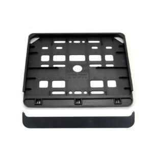 Suport numar inmatriculare negru pentru motocicleta 15 x 19cm