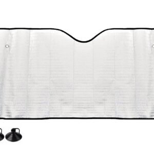 Parasolar parbriz argintiu din spuma EPE 150x80 cm