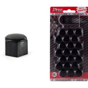 Set capace prezoane 17 mm, culoare Negru