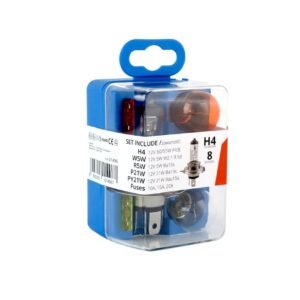 Set rezerva becuri si sigurante 8 buc H4