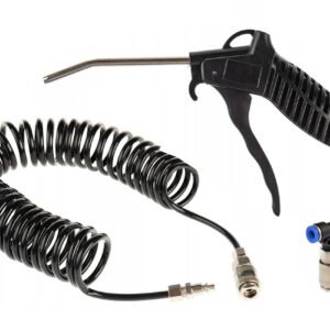 Set de suflat cu pistol, furtun spiralat, cuplaje, 13ATM
