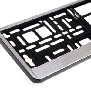 Suport numar inmatriculare aluminiu polisat