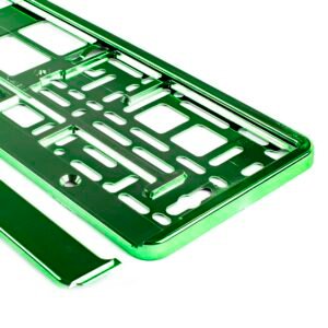 Suport numar inmatriculare din plastic, calitate Premium, culoare VERDE