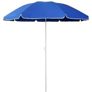 Umbrela de Plaja sau Gradina, culoare Albastra, model XL cu deschidere de pana la 160 cm