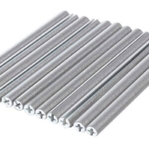 Set 12 ornamente din material reflectorizant pentru spite bicicleta, culoare gri - argintiu