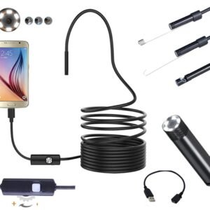 Camera endoscopica de inspectie, waterproof, 5,5mm, conectare Android/Windows prin microUSB - USB, lungime cablu 5m