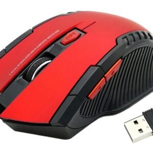Mouse Optic Gaming Wireless, 1600 DPI, culoare Rosu