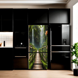 Folie imprimata color pentru decor Frigider, dimensiune 200 x 90cm, model: AVX-FR24