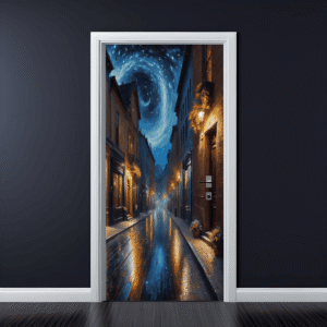 Folie imprimata color pentru decor Usa, dimensiune 200 x 90cm, model: AVX-DR30