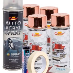 Kit complet reparatie si vopsire jante culoare Cupru Metalic, V4