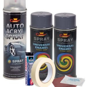 Kit complet reparatie si vopsire jante culoare Gri Inchis, V2