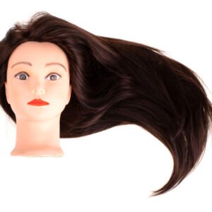 Cap de manechin cu Par Natural pentru exersare coafuri