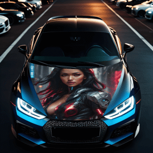 Folie Capota Auto "Hood Art" rezistenta la exterior, marime M (165 x 120cm) - Cod: AVX-CAPOTA-001M