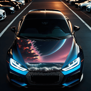 Folie Capota Auto "Hood Art" rezistenta la exterior, marime M (165 x 120cm) - Cod: AVX-CAPOTA-023M