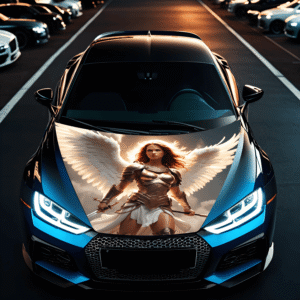 Folie Capota Auto "Hood Art" rezistenta la exterior, marime M (165 x 120cm) - Cod: AVX-CAPOTA-003M