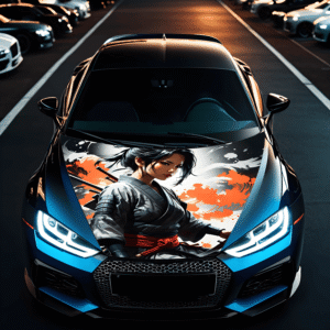 Folie Capota Auto "Hood Art" rezistenta la exterior, marime S (150 x 110cm) - Cod: AVX-CAPOTA-005S