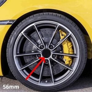 Set 4 capace centrale pentru jante aliaj, diametru 56 mm, culoare negru
