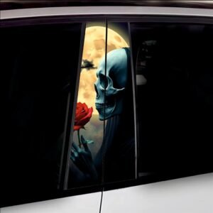 Set 2 stickere decorative pentru stalpii usilor, print autoadeziv de inalta rezolutie, dimensine 2 buc x 50 x 22 cm , cod: AVX-SSU-08