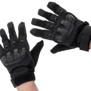 Manusi Tactice cu elemente de protectie, marime XL, cu destinatie Moto, ATV, SSV, QUAD, culoare Neagra