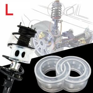 Set 2 inele distantiere pentru intarire arcuri autovehicule, material cauciuc siliconat, marime L