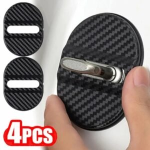 Set 4 buc. Ornamente Inchidere Usa, finisaj Carbon, culoare Neagra