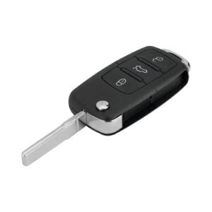 ​Carcasa Telecomanda Auto cu 3 butoane si lamela inclusa, compatibila Volkswagen, Skoda, Seat