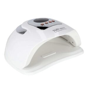 Lampa UV pentru unghii, model "SUN X26 MAX", pentru manichiura, unghii hibride și unghii cu gel, 81 de LED-uri. 380 W, culoare Alba, pentru uz personal sau profesional